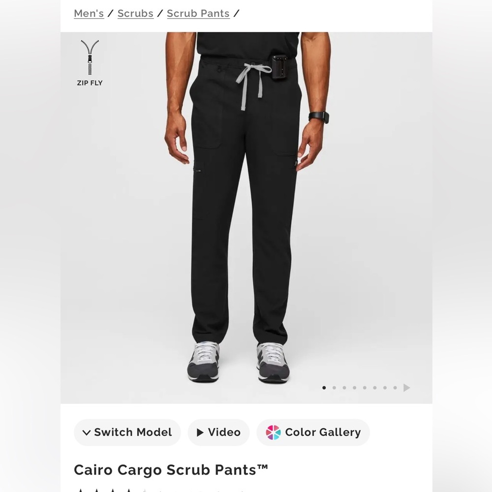 NWT FIGS Mens Cairo Scrub Pants Size M
